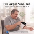 thumbnail image 3 of Alphamed Large Arm Upper Arm Blood Pressure Monitor with Bluetooth, No-Wrap One Button Automatic BP Monitor for Obese Adults and Home Use, 3 of 10