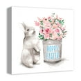 thumbnail image 2 of Creative Products Watercolor Hoppy Easter 16x16 Canvas Wall Art, 2 of 5