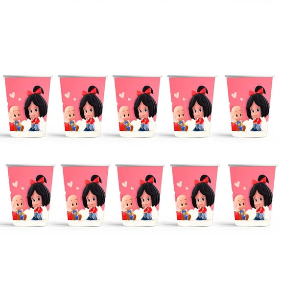 Cleo and Cuquin Birthday Party Supplies Cups Tableware Disposable Paper Mouthwash Drinking Cups