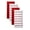 Passion Red/White, variant on KitchenAid Albany Kitchen Towel 4-Pack Set, Passion Red/White, 16"x26"