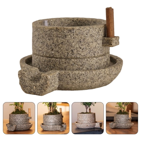 BRIGHTFUFU 1Ud Maceta Decorativa Retró Retro En Resina Para Y Manualidades Creativas
