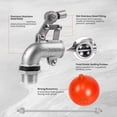 thumbnail image 2 of Valve Flottante en Acier Inoxydable 3/4 Pouce pour Réservoir d'Eau, Design Robuste avec Tige Réglable pour Contrôle du Niveau d'Eau, 1 x Valve Flottante, 2 of 6