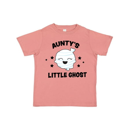 

Inktastic Cute Aunty s Little Ghost with Stars Gift Toddler Toddler Girl T-Shirt