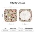 thumbnail image 4 of Kdxio Chair Seat Covers Colorful Chili Print Chair Covers for Dining Room Square Washable Chair Protector Seat(Four Pieces), 4 of 5