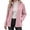 Pink, variant on Maqroz Womens Winter Coats Polar Fleece Jacket Long Sleeve Zip Up Stand Collar Warm Outerwear with Pockets Pink,M
