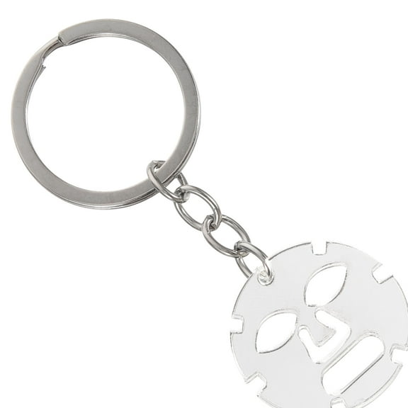 Soimiss Facial Mask Acrylic Keychain Pendant Decorative Hanging Key Ring for Car Keys