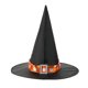 thumbnail image 1 of Sombreros de Halloween con botones rectangulares, sombrero de bruja con encaje, sombrero ancho acorralado para fiesta, sombrero de poliéster para mujer, 1 of 2