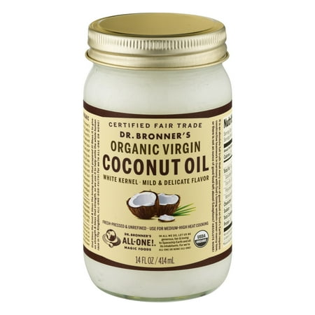 Dr. Bronner's Organic Virgin Coconut Oil, 14.0 FL OZ