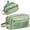 Green, variant on Pencil Case Big Pencil Pouch Storage Handle Pen Holder Student Supplies Black