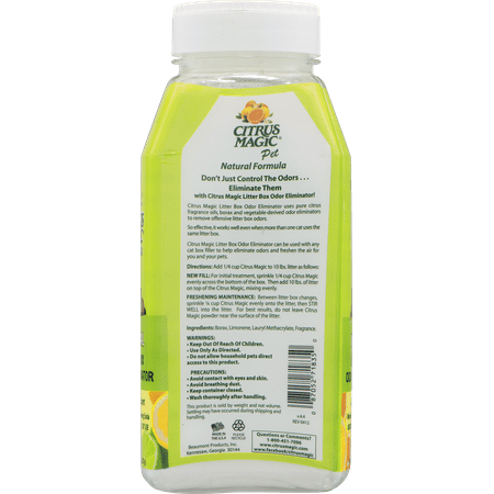 Citrus Magic Litter Box Odor Eliminator - 11.2 Ounce