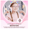 thumbnail image 2 of Diadema Audifonos Orejas De Gato Bluetooths 5.1 Led Niños Rosa, 2 of 4