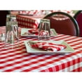 thumbnail image 1 of Nappe 120"x120 Pouces Tissu 6 oz. 100 % Polyester Filament "Visa Check" Couleur Rouge 2/pack, 1 of 1
