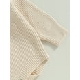 thumbnail image 6 of Bagilaanoe Newborn Baby Boy Girl Knitted Rompers Sweater Long Sleeve Letter Embroidery Bodysuits3M 6M 9M 12M 24M Infant Warm Jumpers Tops Fall Loose Knitwear, 6 of 8