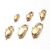 Ion Plating(IP) 304 Stainless Steel 18x9x4mm Lobster Claw Clasps Golden Hole: 1x1.5mm