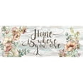 thumbnail image 3 of Tre Sorelle Studios 24x12 Black Modern Framed Museum Art Print Titled - Blush Poppies and Eucalyptus Home Sign, 3 of 5