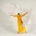 thumbnail image 4 of Baisdan Dance Satin Flag Worship Flag Church Praise Dance Accessories Silver 1 Pair, 4 of 6