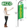 thumbnail image 2 of Dispensary Feather Flag Pole Kit, 8FT Advertising Swooper Flag with Ground Stake for Dispensary Business 2Pack, 2 of 8