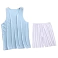 thumbnail image 1 of Conjunto de Camiseta de los Hombres, Moda Casual Color Sólido Cuello en V Alta Elasticidad Deportes para el Desgaste Al Aire Libre, la Humedad Wicking Atuendo Atlético, 1 of 3