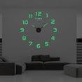 thumbnail image 1 of Reloj de pared creativo, luminoso y silencioso, de gran tamaño, sencillo, para dormitorio, reloj adhesivo decorativo digital de acrílico para pared, 1 of 5