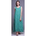 thumbnail image 3 of Bimba Nuisettes en Rayonne Imprimées pour Femmes Robe Sans Manches Tenue de Nuit Robe Maxi-2x, 3 of 5