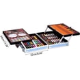 thumbnail image 5 of Art Supplies, 145 Pack Deluxe Art Set Drawing Kit for Girls Boys Teens Artist, Deluxe Gift Art Box, Oil Pastels, Acrylic, Watercolor Paints, Crayons, Pencils, Watercolors (Blue), 5 of 7