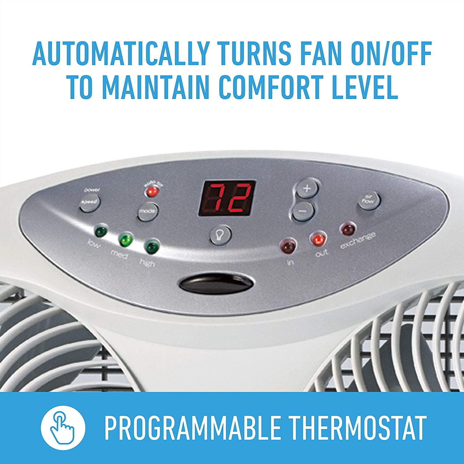 Home & Garden Portable Fans Bionaire 781571 Window Fan with Twin 8.5