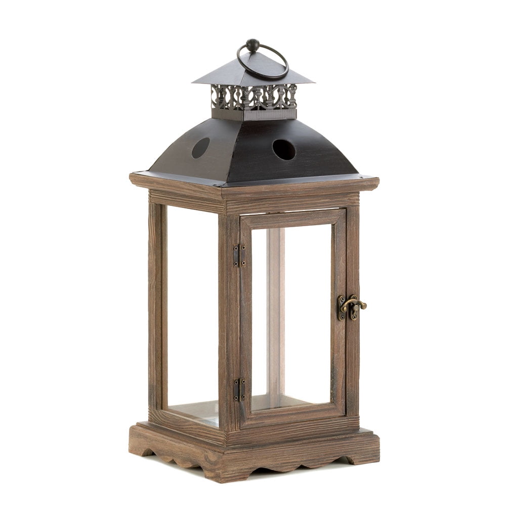 Metal Candle Lanterns with Stand Three-tier Lantern Stand for Yard 