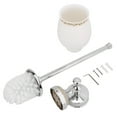 thumbnail image 3 of Copper Ceramic Bathroom Toilet Brush Holder Toilet Cleaning Brush, 3 of 8