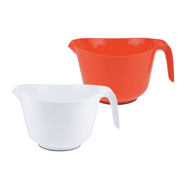 Mixing Bowls for Kitchen Plastic Mixing Bowls with Handles 2.5 Qt