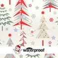 thumbnail image 6 of Christmas Shower Curtain, Colorful Christmas Tree Shower Curtains for Bathroom, Red Green Winter Holiday Shower Curtain, Merry Christmas Xmas Pine Fabric Cloth Bath Curtain Decor, 72x72 Inch, 6 of 6