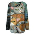 thumbnail image 5 of Costumes d'Halloween pour Femmes 2023 en Liquidation T-Shirts Oversize à Col Rond pour Femmes Imprimé Halloween Manches Courtes T-Shirt Blouse Hauts, 5 of 5