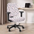 thumbnail image 3 of ZUXONGSY Butterfly Office Chair Cover Set of 2 Piece Swivel Chair Protective Slipcover Universal Desk Task Chair Chair Covers Standard Size Suitable for Computer Chairs Office Chairs, 3 of 7