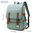 thumbnail image 2 of Mancio Mochila delgada para portátil con puerto de carga USB, bolsa de negocios clásica resistente a desgarros para viajes, universidad, escuela, mochila casual para hombre, mujer, 2 of 5
