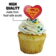 thumbnail image 3 of Superman Superman Icons Logo Heart Love Cupcake Picks Toppers Decoration Set of 6, 3 of 7