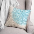 thumbnail image 3 of Creative Products Double Medallion Grey Blue 20x20 Indoor / Outdoor Pillow, 3 of 3
