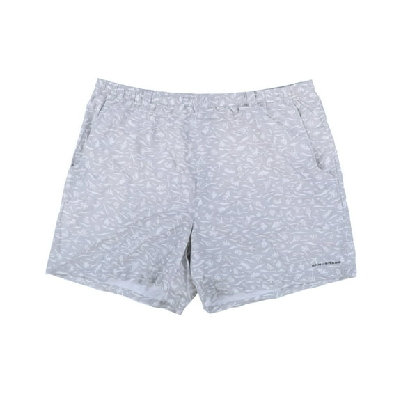 Columbia Men's Backcast Printed Water Short Active Cool Grey Offshore 2XL New