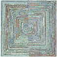 thumbnail image 1 of Safavieh Nantucket Teal Contemporary Rug - Square 4', 1 of 2