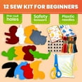 thumbnail image 5 of Quokka  Kids Crafts Ages 4-8 - Arts Crafts for Kids Ages 6-8 - Wild Animals Sewing Kit Basic, 5 of 6