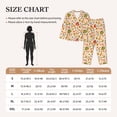 thumbnail image 4 of KLL Fall Pumpkin Print Women's Long Sleeve Pajamas with Pants Sleepwear Loungewear 2 Set-X-Large, 4 of 8