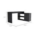 thumbnail image 4 of Boahaus Linyi L-Shaped Computer Desk, Gray, 2-Shelves, One Cabinet, for Adults, 4 of 5