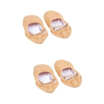 2 Pairs Girls Slippers Point Ballet Shoes Professional Dance