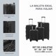 thumbnail image 2 of Set de 4 Maletas ABS Compass  Miami de 16",  20", 24" y 28" Color Negro, 2 of 7