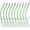 Green, variant on Classic Striped Bass Tube Lures, 10pcs Cod Rig Tube Teaser Saltwater Trolling Tube Fishing Lure with Stainless Steel Hook Swivel for Offshore Trolling Striper Bass Cod Big Game Fishing
