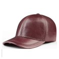 thumbnail image 1 of Spring Genuine Leather Baseball Cap In Men Brand New Warm Real Cow Leather Caps Hats ,Premium Material, 1 of 6