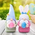 thumbnail image 1 of Gnomo de peluche de conejito elfo de Pascua, muñeco de peluche sin rostro hecho a mano, regalo de Pascua para niños, mujeres y hombres, decoración primaveral para el hogar., 1 of 9