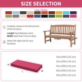 thumbnail image 3 of Kimunuk Outdoor Bench Cushions 42 x 18 x 3.5 Inch, High Density Foam Bench Seat Cushion, Porch Swing Cushion with Non-Slip Removable Cover, Pink, 3 of 7
