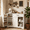White, variant on 42'' Small Coffee Station Cabinet, Noelse Coffee Bar Cabinet with Storage Drawers, Small Pantry Cabinet with Doors for Kitchen Living Room, White