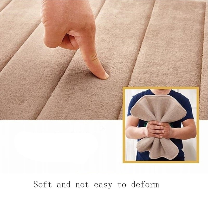 Avtoify Bathroom Rugs Clearance Absorbent Soft Memory Foam Mat Bath Bathroom Bedroom Floor Shower Rug Decor Gray 17 "X 24"
