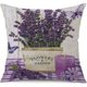 thumbnail image 3 of Juego de 4 fundas de cojín con mariposas de lavanda - 45 x 45 cm, 3 of 5