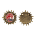 thumbnail image 1 of China Sports Basketball Jump Pin de gancho de metal vintage con forma de sol Unbranded  M, 1 of 3